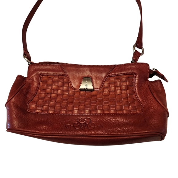 So Rachel by Longaberger Dark Dusty Rose Leather Purse - Picture 2 of 14